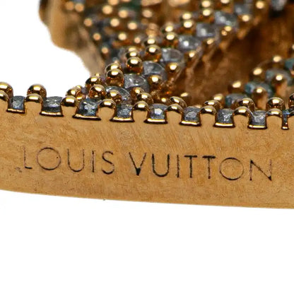 Louis Vuitton Gold Plated LV Crystal Iconic Pendant Necklace