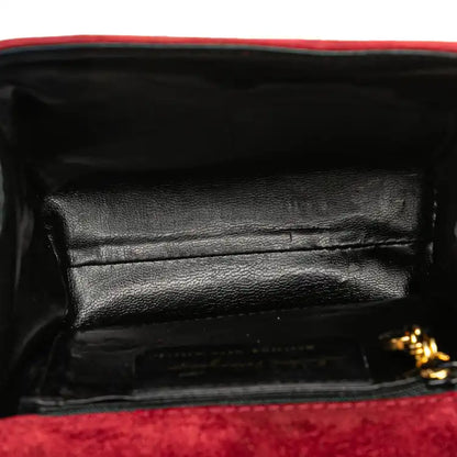 Ferragamo Suede Vara Bow Satchel