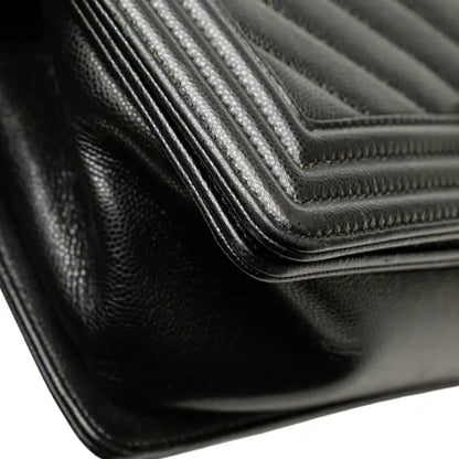 Chanel Old Medium Chevron Caviar Boy Flap