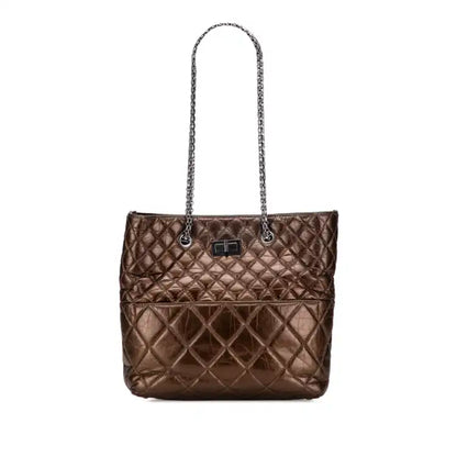 Chanel Reissue 2.55 Quilted Metallic Aged Calfskin Tote