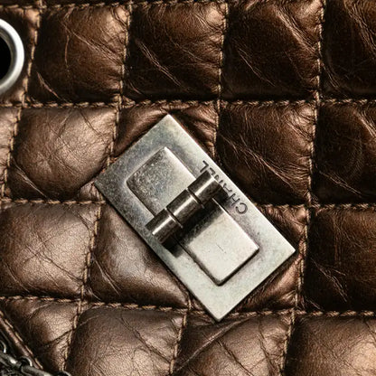Chanel Reissue 2.55 Quilted Metallic Aged Calfskin Tote