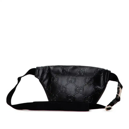 Gucci GG Embossed Perforated Leather Belt Bag