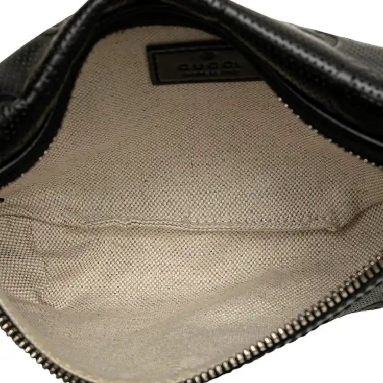 Gucci GG Embossed Perforated Leather Belt Bag