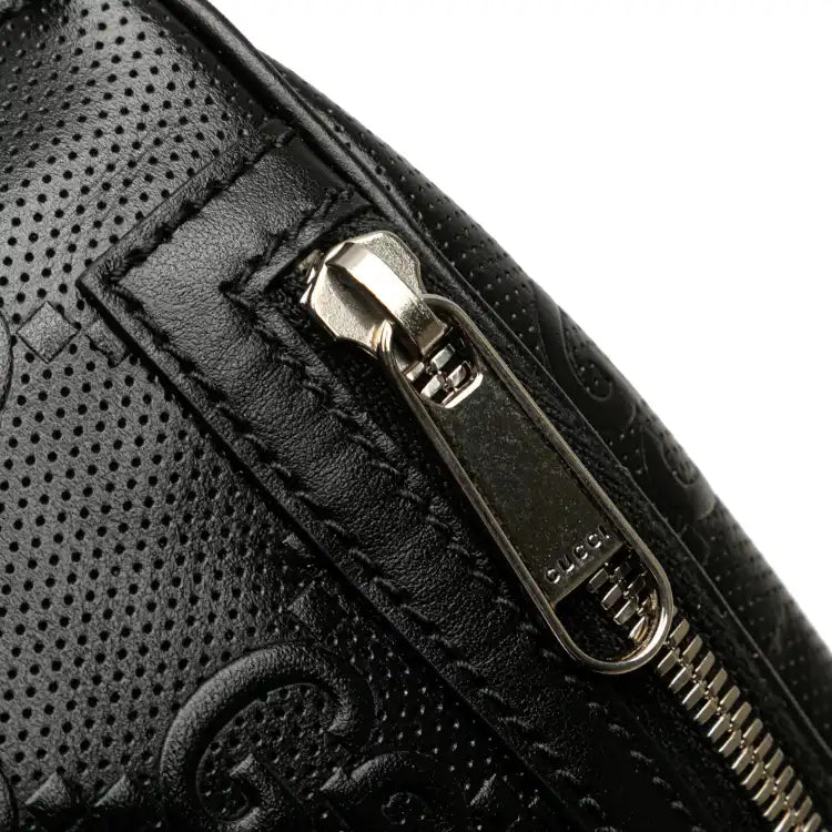 Gucci GG Embossed Perforated Leather Belt Bag