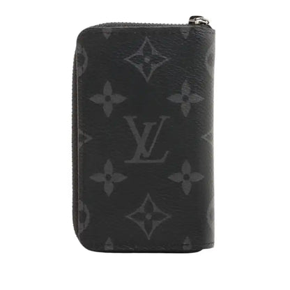 Louis Vuitton Monogram Eclipse Vertical Zippy Coin Purse