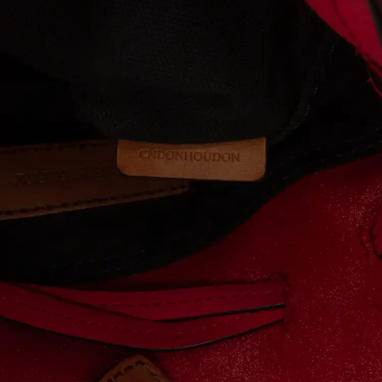 Burberry Small Mega Check Canvas and Suede Fringe Belgrove Bucket Bag