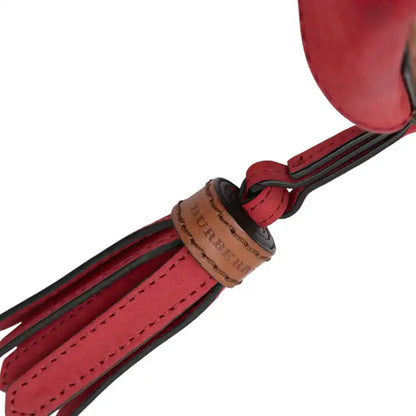 Burberry Small Mega Check Canvas and Suede Fringe Belgrove Bucket Bag