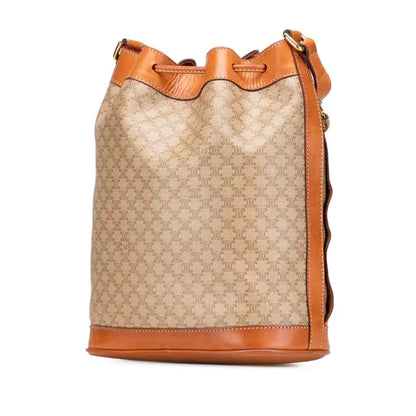 Celine Macadam Coated Canvas Drawstring Bucket Bag