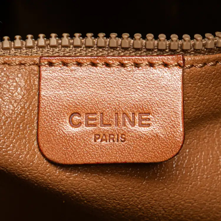 Celine Macadam Coated Canvas Drawstring Bucket Bag