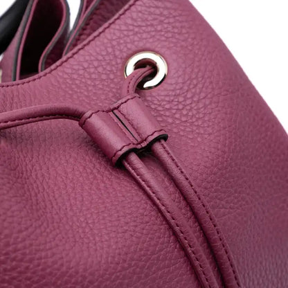 Gucci Pebbled Calfskin Miss Bamboo Bucket Bag