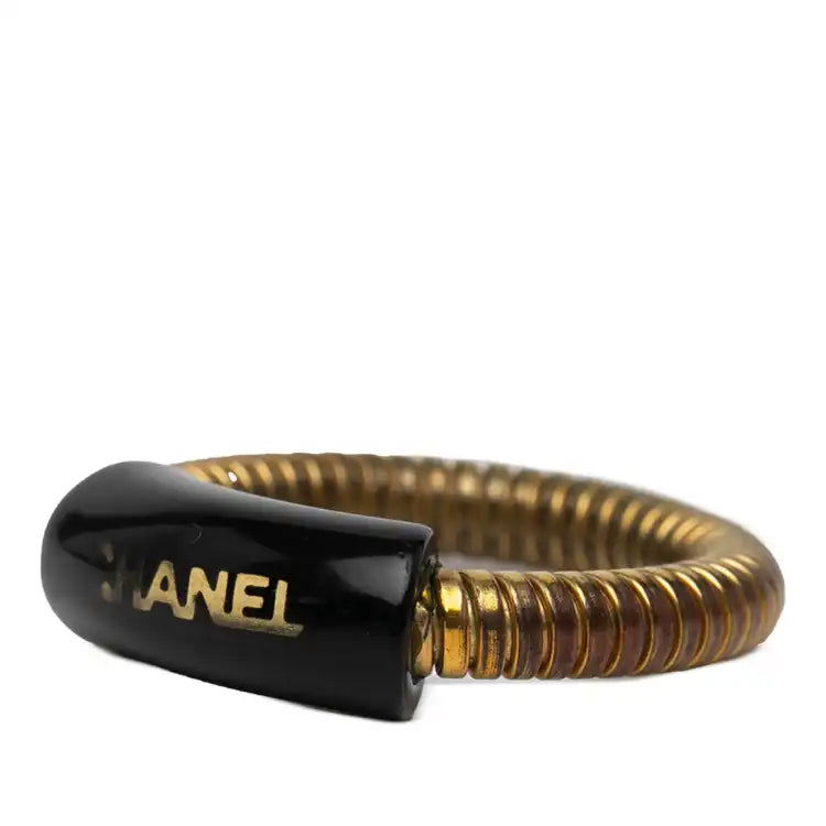 Chanel Gold Plated Logo Ring