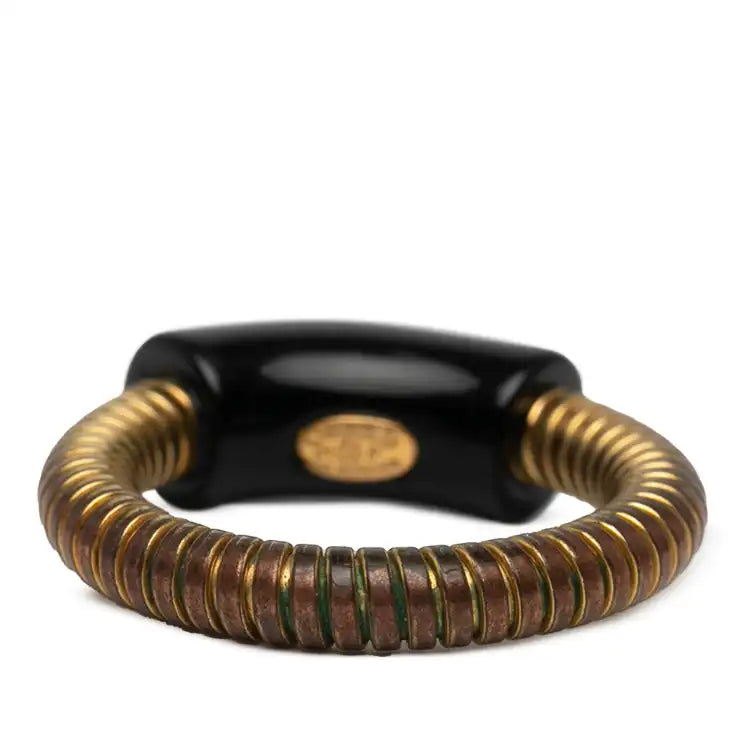 Chanel Gold Plated Logo Ring