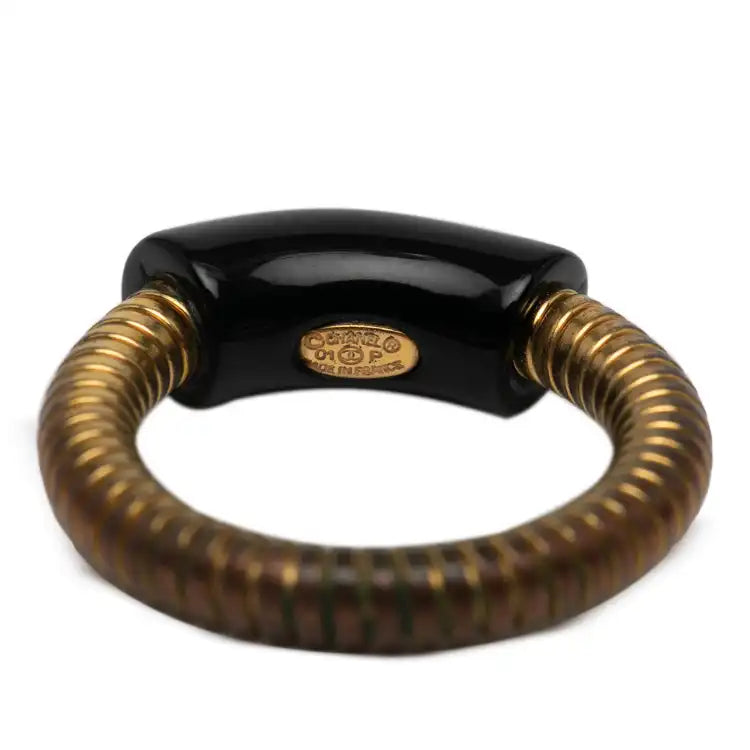 Chanel Gold Plated Logo Ring