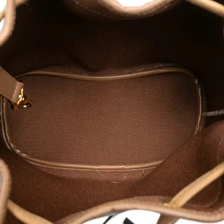 Dior Honeycomb Coated Canvas Drawstring Bucket Bag