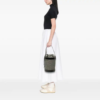 Fendi Zucchino Canvas Bucket Bag