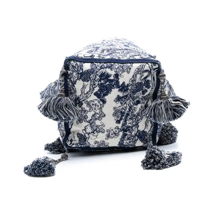 Dior Canvas Embroidered Toile De Jouy D Bubble Bucket Bag