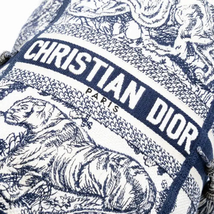 Dior Canvas Embroidered Toile De Jouy D Bubble Bucket Bag