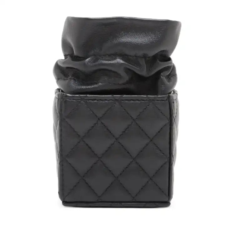 Chanel Mini Quilted Calfskin Drawstring Bucket Bag