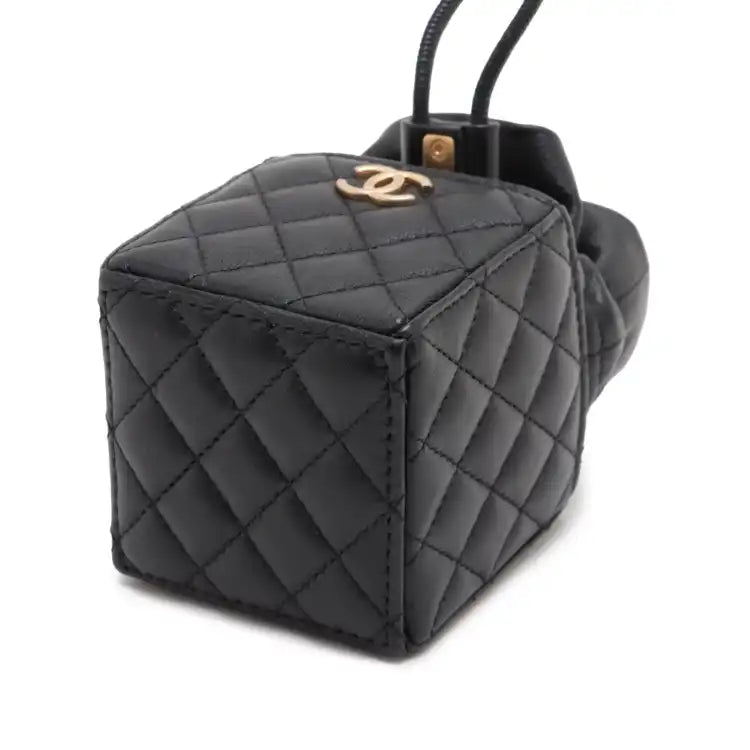Chanel Mini Quilted Calfskin Drawstring Bucket Bag