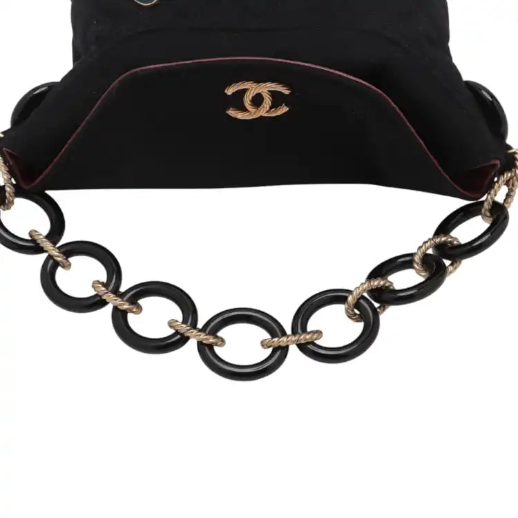Chanel Paris Hamburg Quilted Wool Coco Sailor Charms Bucket Bag