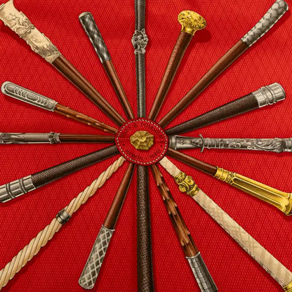 Hermès Cannes et Pommeaux Silk Scarf