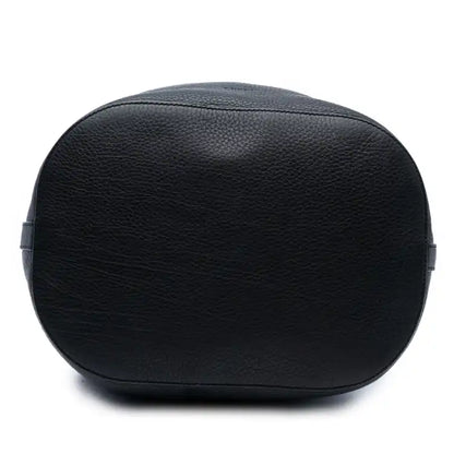 Gucci Pebbled Calfskin Miss Bamboo Tassel Bucket Bag