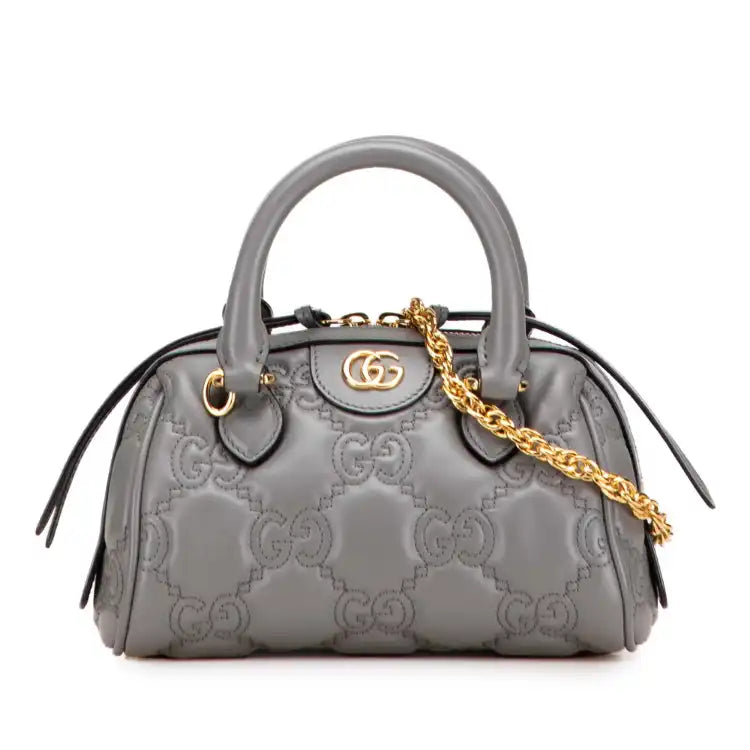 Gucci Mini GG Matelasse Leather Marmont Satchel