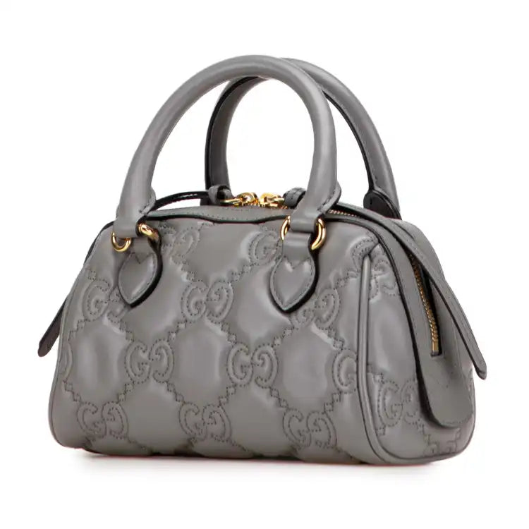 Gucci Mini GG Matelasse Leather Marmont Satchel