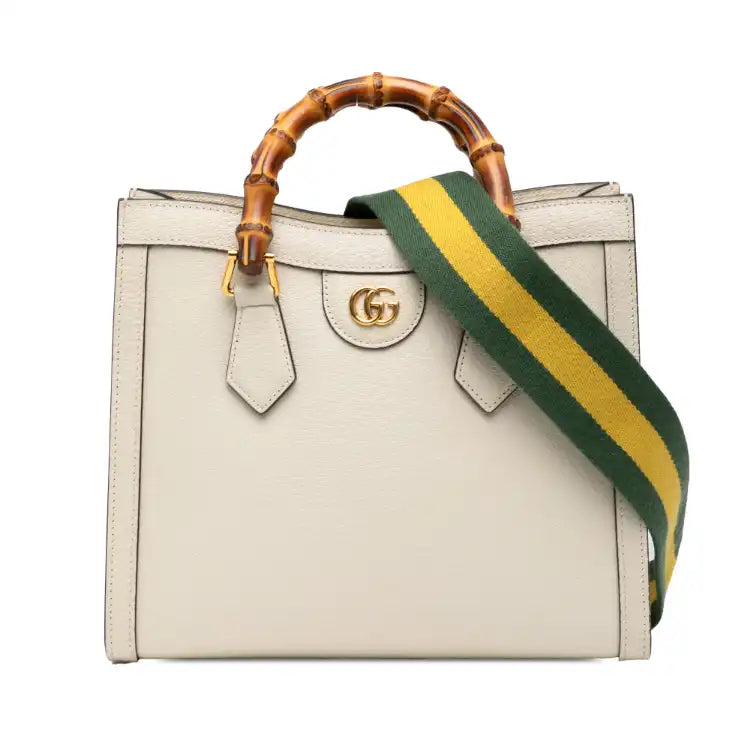 Gucci Medium Leather Bamboo Diana Satchel