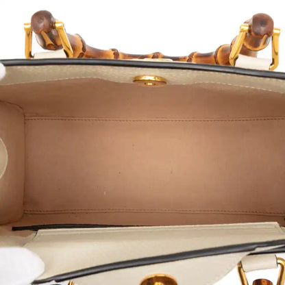 Gucci Medium Leather Bamboo Diana Satchel
