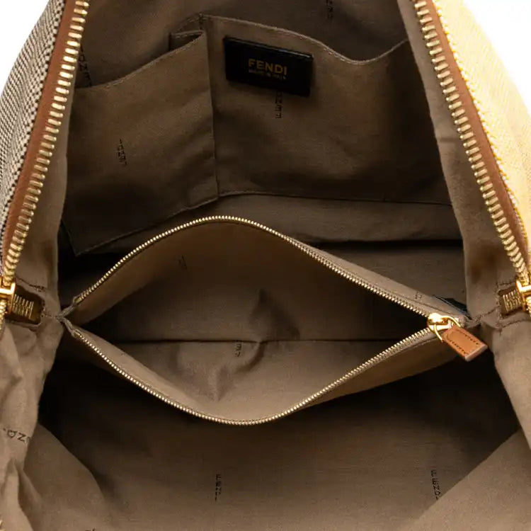 Fendi Small Canvas Colorblock Chameleon Satchel