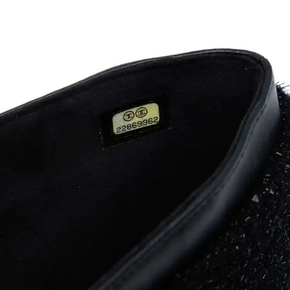 Chanel CC Tweed Chain Around Tablet Holder Crossbody