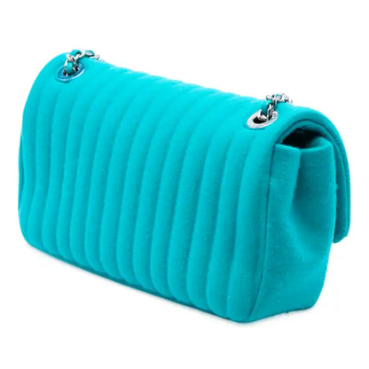 Chanel Mini Vertical Quilted Jersey Single Flap