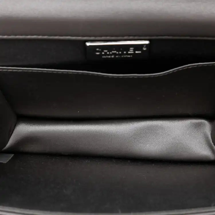 Chanel Small Lambskin Chocolate Bar CC Piercing Studded Chain Flap