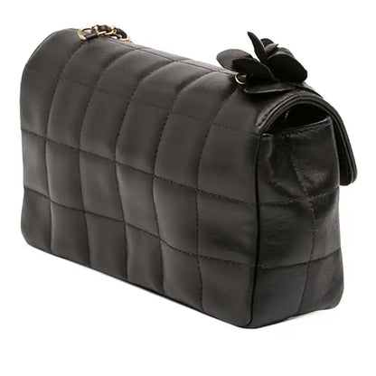 Chanel Mini Lambskin Chocolate Bar Camellia Flap