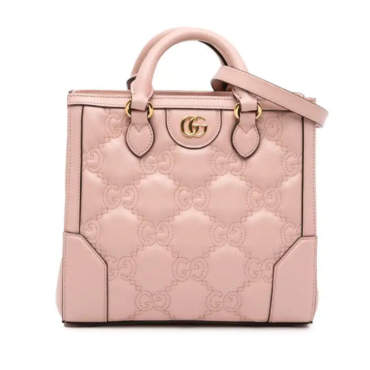 Gucci Mini GG Matelasse Leather Top Handle Bag