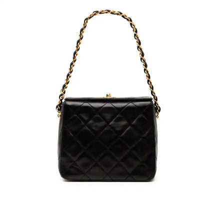 Chanel CC Quilted Lambskin Turnlock Handbag