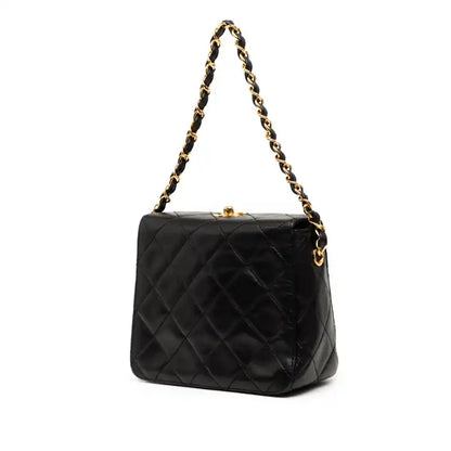Chanel CC Quilted Lambskin Turnlock Handbag