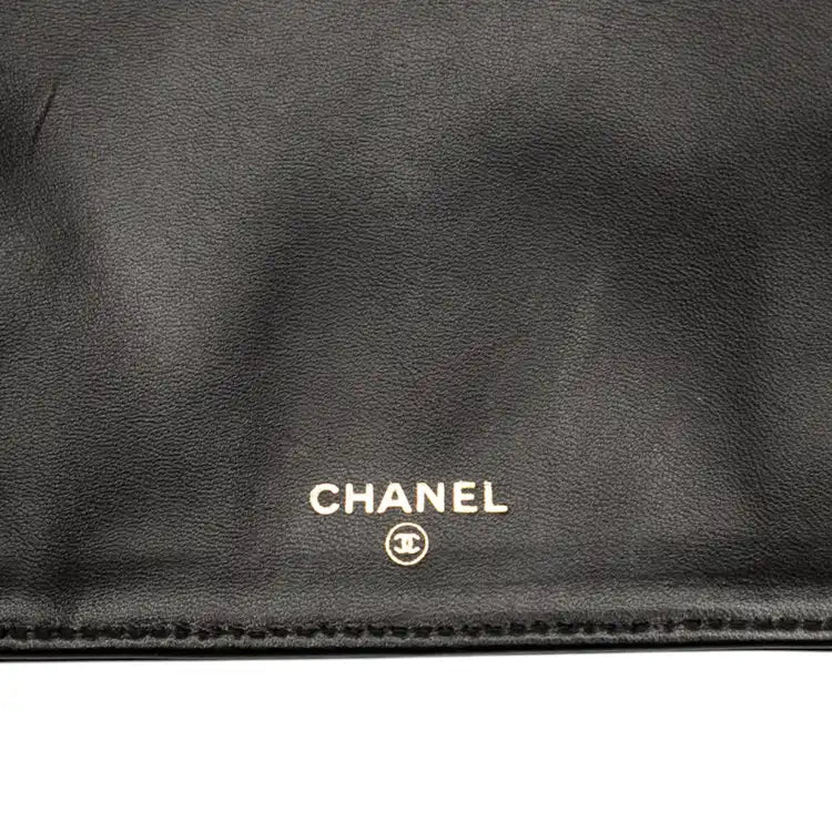 Chanel CC Chocolate Bar Patent Wristlet Wallet