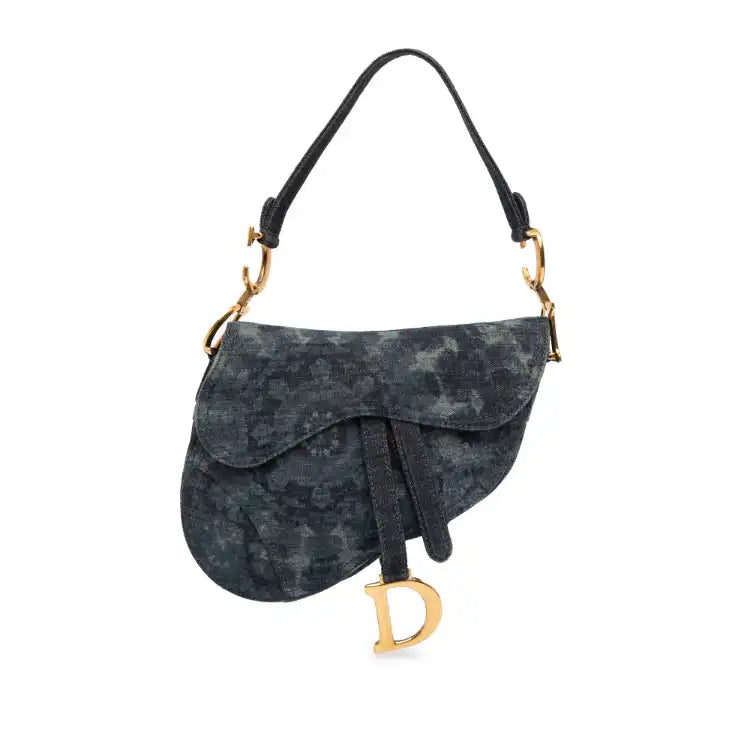 Dior Denim Tie Dye Saddle Bag