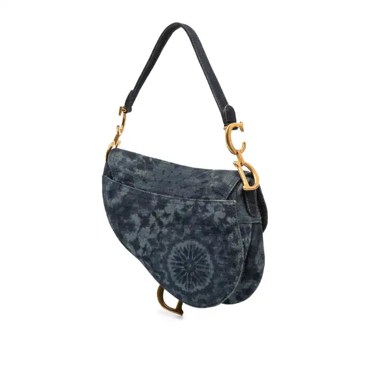Dior Denim Tie Dye Saddle Bag