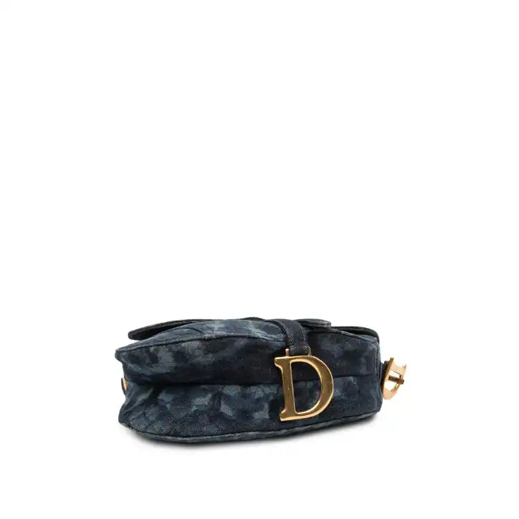 Dior Denim Tie Dye Saddle Bag