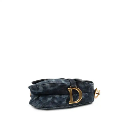 Dior Denim Tie Dye Saddle Bag