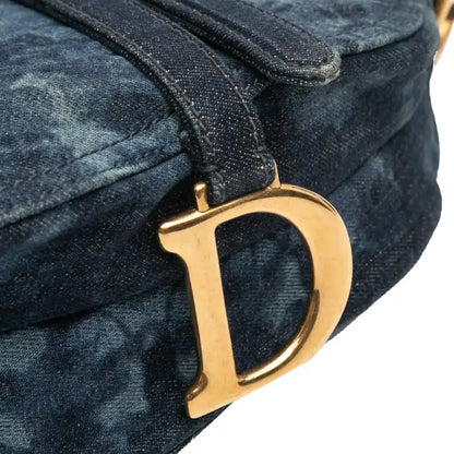 Dior Denim Tie Dye Saddle Bag