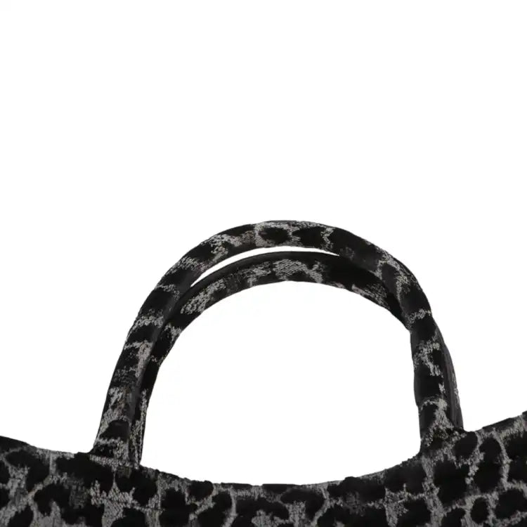 Dior Mizza Medium Embroidered Velvet Leopard Book Tote