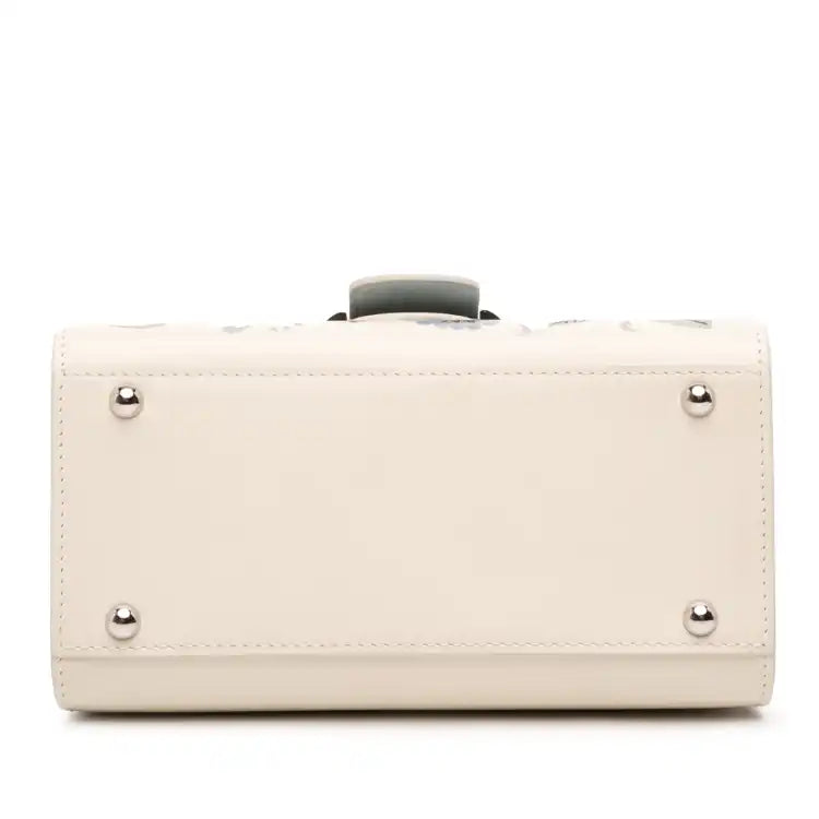 Delvaux MIni Smooth Calfskin Brillant Blooming Crystalline Satchel