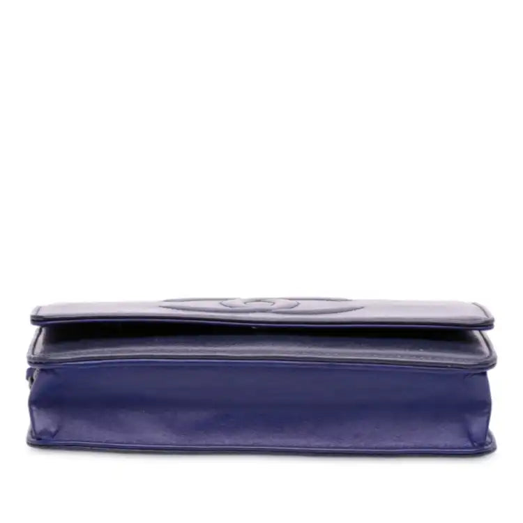 Chanel CC Patent Caviar Wallet On Chain