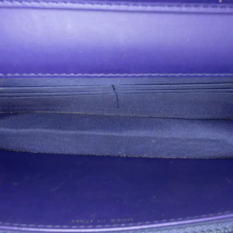 Chanel CC Patent Caviar Wallet On Chain