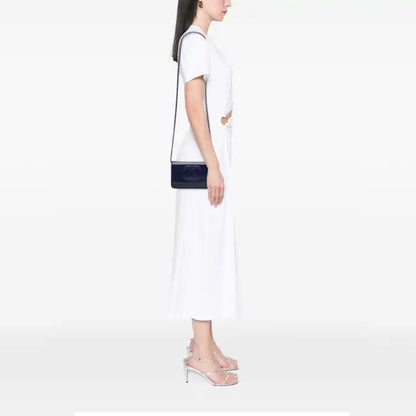 Chanel CC Patent Caviar Wallet On Chain