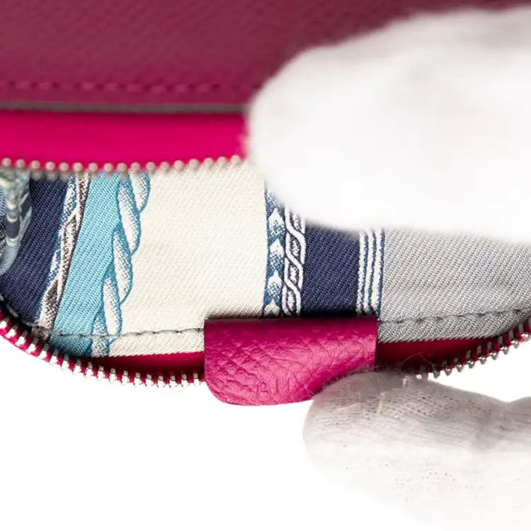 Hermès Epsom Silk in Compact Coin Purse